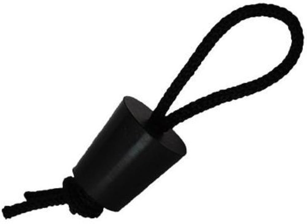SCUPPER PLUG SMALL BLK 11/16 - 15/16 2 PK