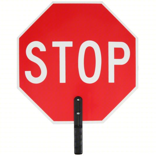 HANDHELD STOP & SLOW SIGN