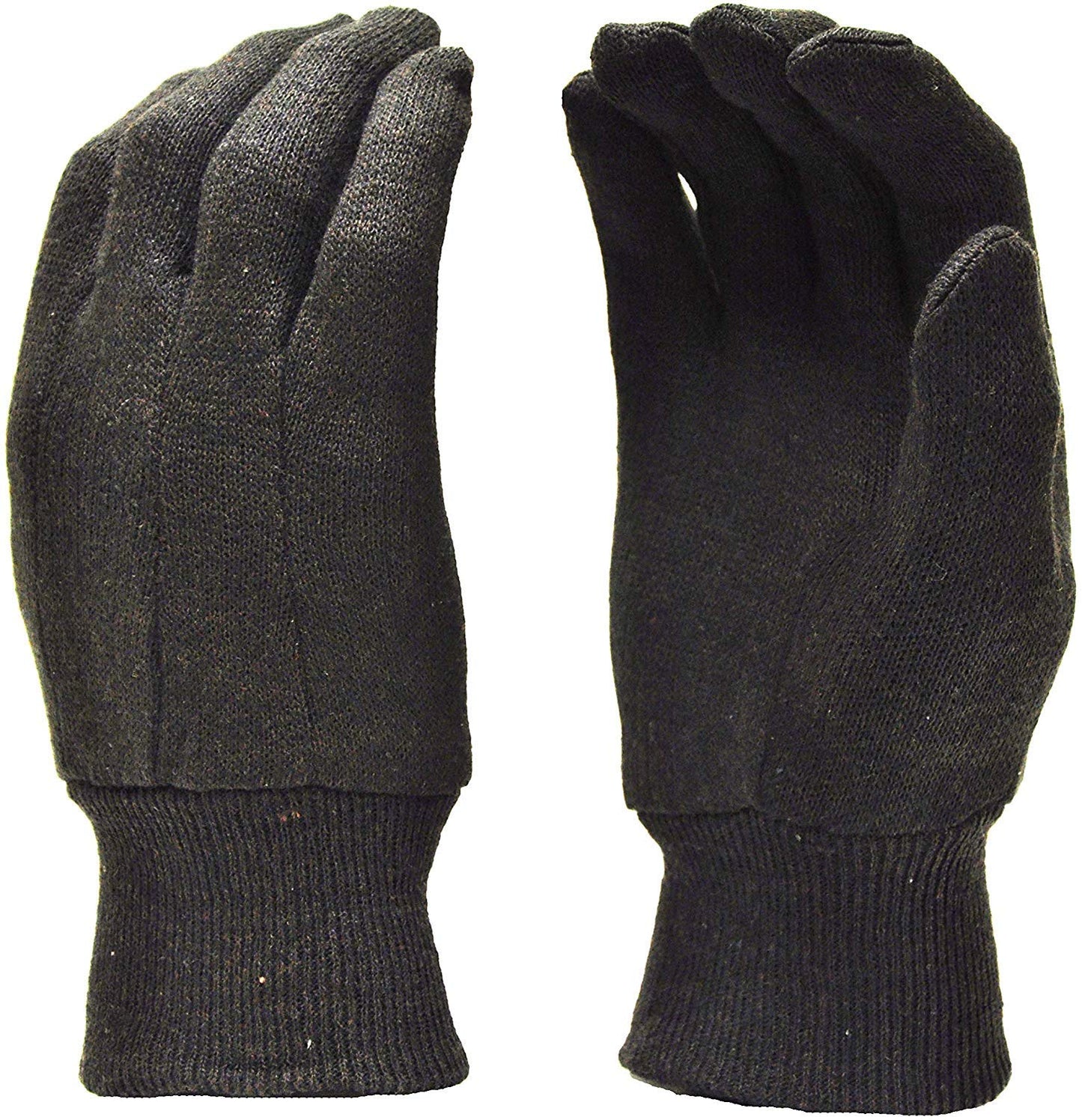 GLOBAL GLOVE LARGE BROWN JERSEY GLOVE 2PK