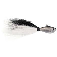 Spro Bucktail Jig, 4oz Dark Shad 1pk