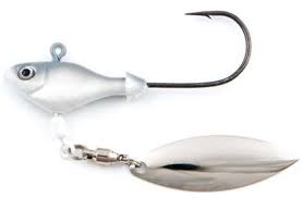 SHL Fish Head Spin, 3/16oz Albino
