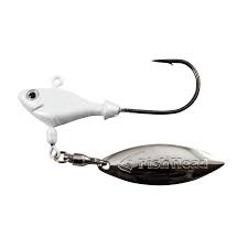 SHL Fish Head Spin, 1/8oz Pearl White