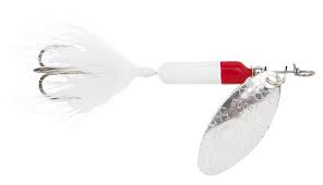Yakima Rooster Tail, 1/4oz Swing Slv; White Red