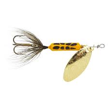 Yakima Rooster Tail, 1/8oz Swing Gld; YlwCoachdog