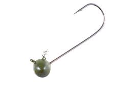 OWNER FOOTBALL SHAKY HEAD ULTRA HEAD 3/4oz 5/0 HOOK GREEN PUMPKIN 3PK