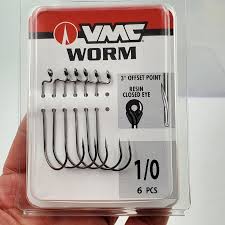 VMC WORM HOOK 1/0 6PK