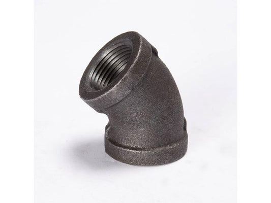 BLACK IRON 1/4 45 ELBOW