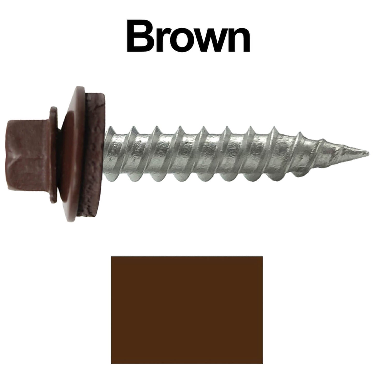 SCREW WOODFAST #9 1 1/2 EARTH BROWN