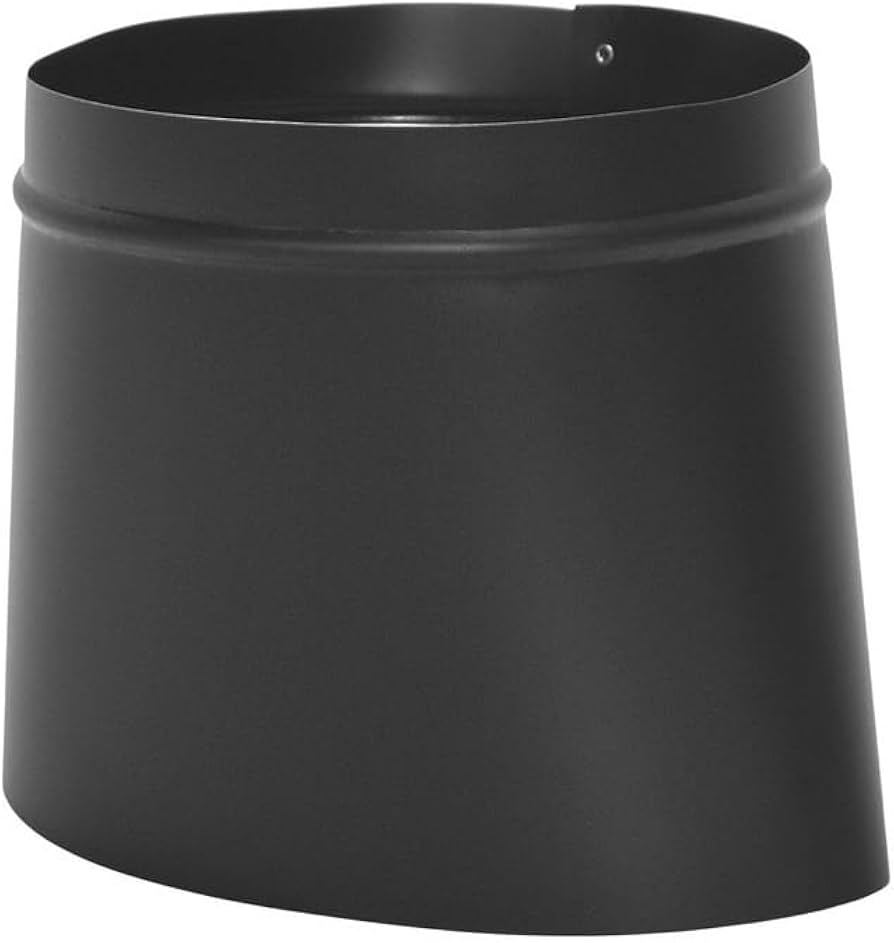 BLACK STOVE PIPE 7X6 26 OVAL REDUCER