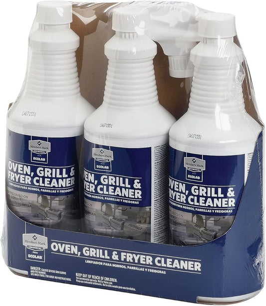 MEMBERS MARK COMMERCIAL GRILL & OVEN CLEANER 3PK