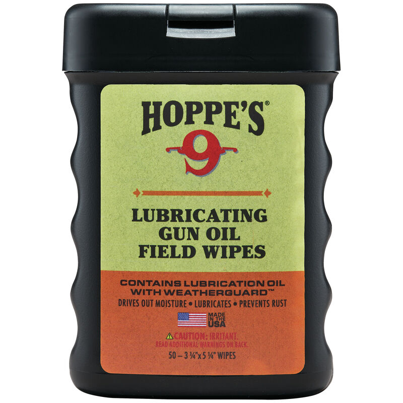 HOPPES 9 LUBRICATING GUN OIL FIELD WIPES