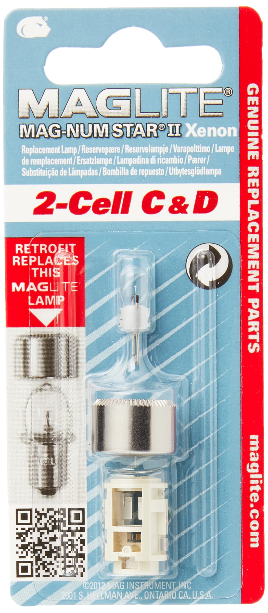 MAGLITE 2-CELL C&D BULB