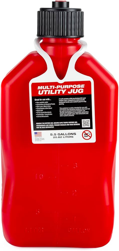 RED MULTI PURPOSE UTILITY JUG 5.5 GALLON