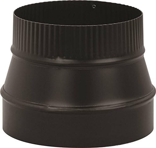 BLACK STOVE PIPE 8X6 6 CRIMPED REDUCER