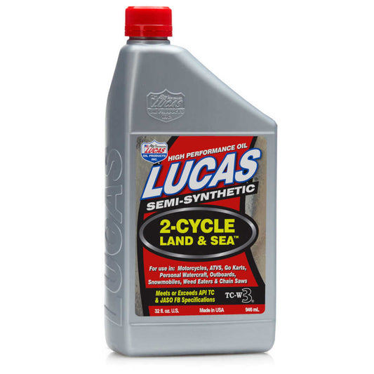 LUCAS SEMI SYNTHETIC 2-CYCLE LAND & SEA 32 FL OZ