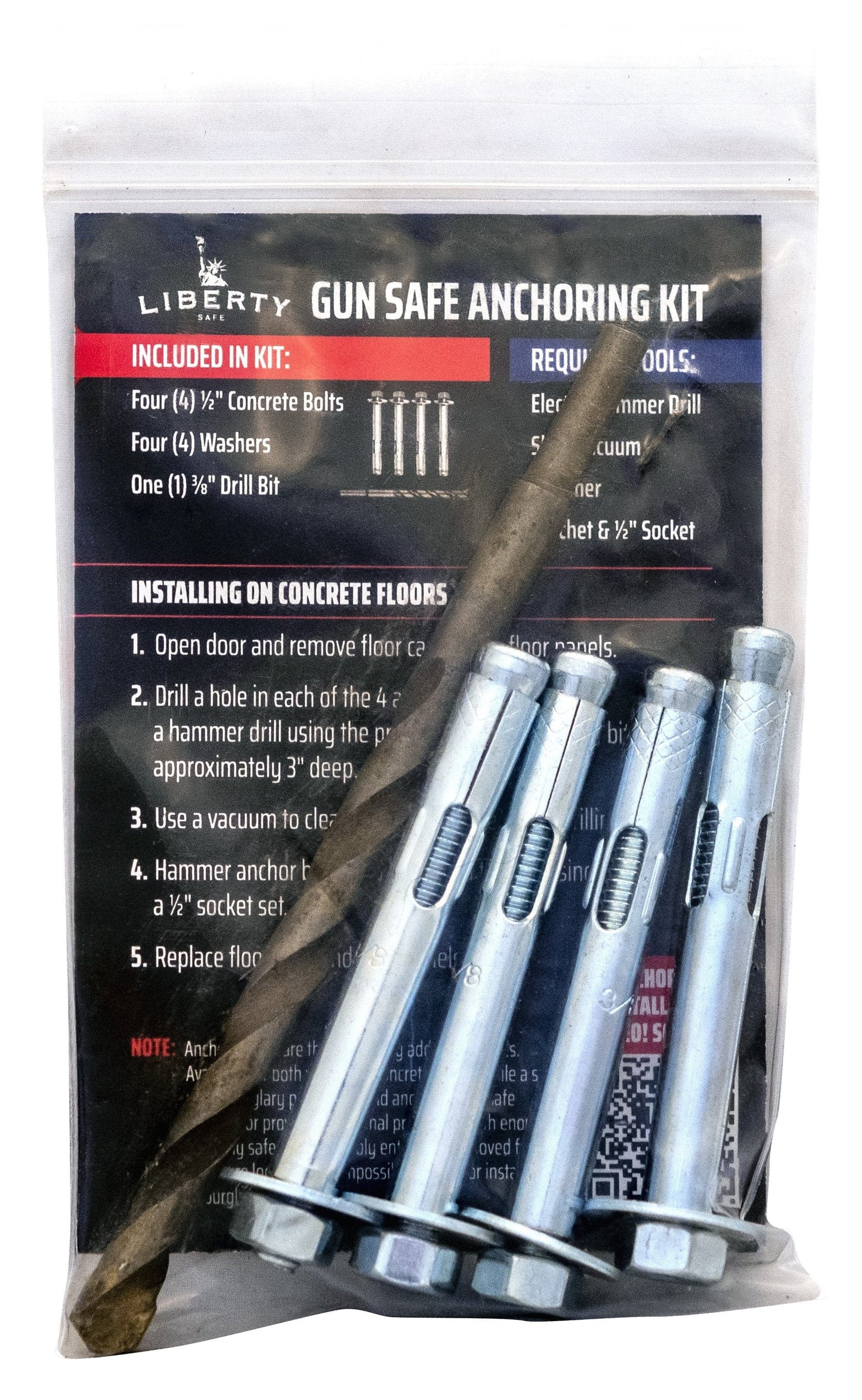 LIBERTY SAFE ANCHORING KIT