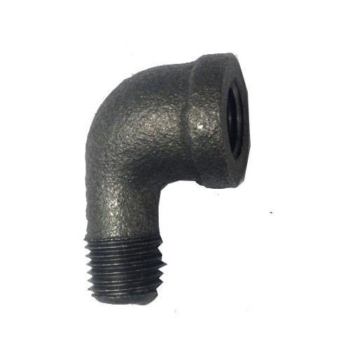 BLACK IRON NIPPLE 1/4 STREET 90* ELBOW