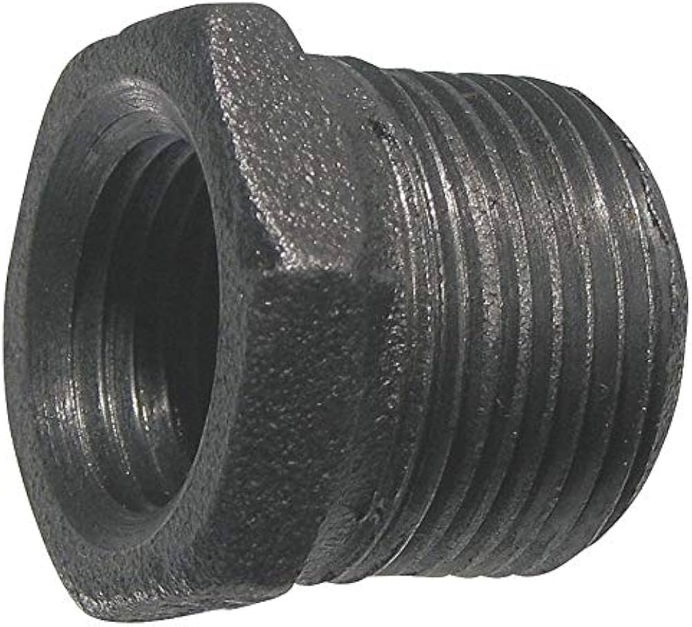 BLACK IRON 3/8 X 1/4 HEX BUSHING