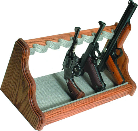 LIBERTY SAFE 8 GUN OAK PISTOL RACK