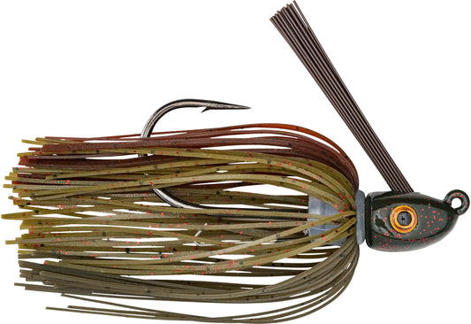 STRIKE KING HACK ATTACK HEAVY COVER SWIM JIG GREEM PUMPKIN